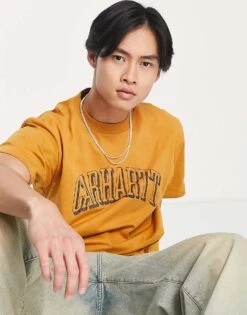 Carhartt WIP Scrawl T-shirt In Yellow For Men -Carhartt WIP Sales 203399058 3