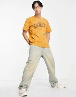 Carhartt WIP Scrawl T-shirt In Yellow For Men -Carhartt WIP Sales 203399058 4