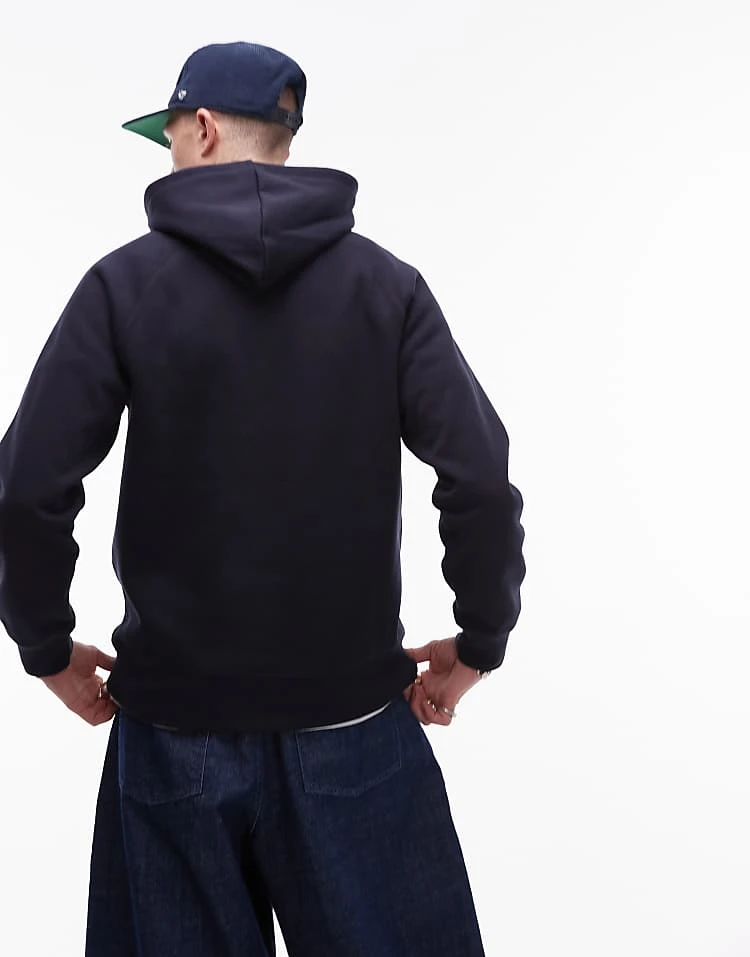 Carhartt WIP Chase Hoodie In Navy For Men 3 Carhartt WIP Chase Hoodie In Navy For Men - Image 3