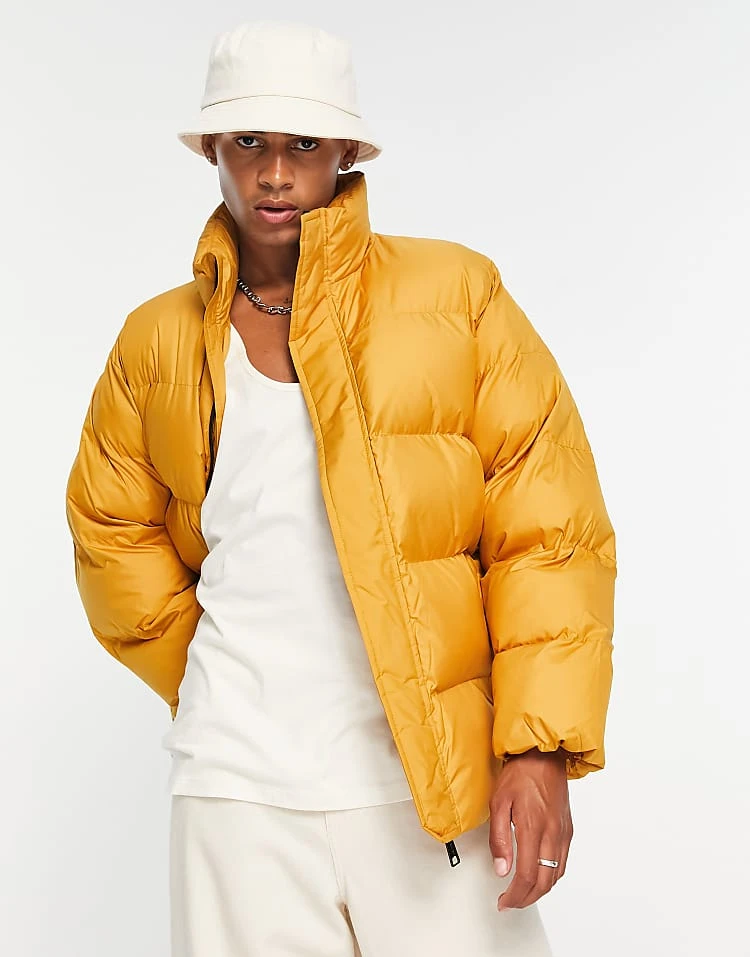 Carhartt WIP Doville Puffer Jacket In Yellow For Men 1 Carhartt WIP Doville Puffer Jacket In Yellow For Men