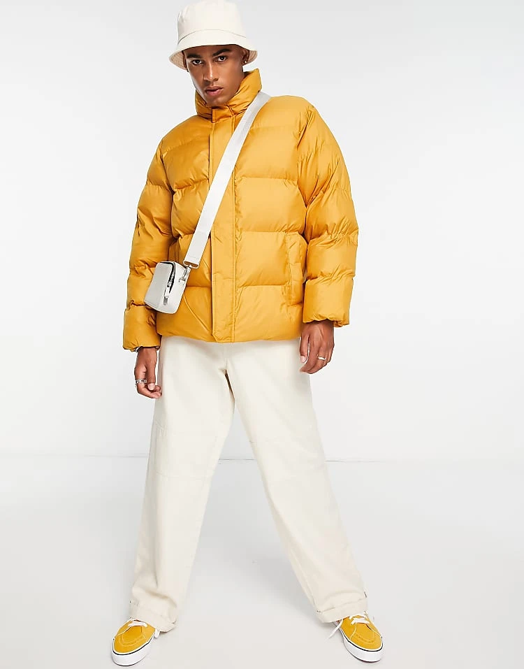Carhartt WIP Doville Puffer Jacket In Yellow For Men 4 Carhartt WIP Doville Puffer Jacket In Yellow For Men - Image 4