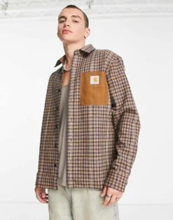 Carhartt WIP Asher Check Shirt In Beige For Men 9 Carhartt WIP Asher Check Shirt In Beige For Men -Carhartt WIP Sales 203401325 1 beige 1