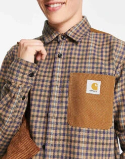 Carhartt WIP Asher Check Shirt In Beige For Men 7 Carhartt WIP Asher Check Shirt In Beige For Men -Carhartt WIP Sales 203401325 3