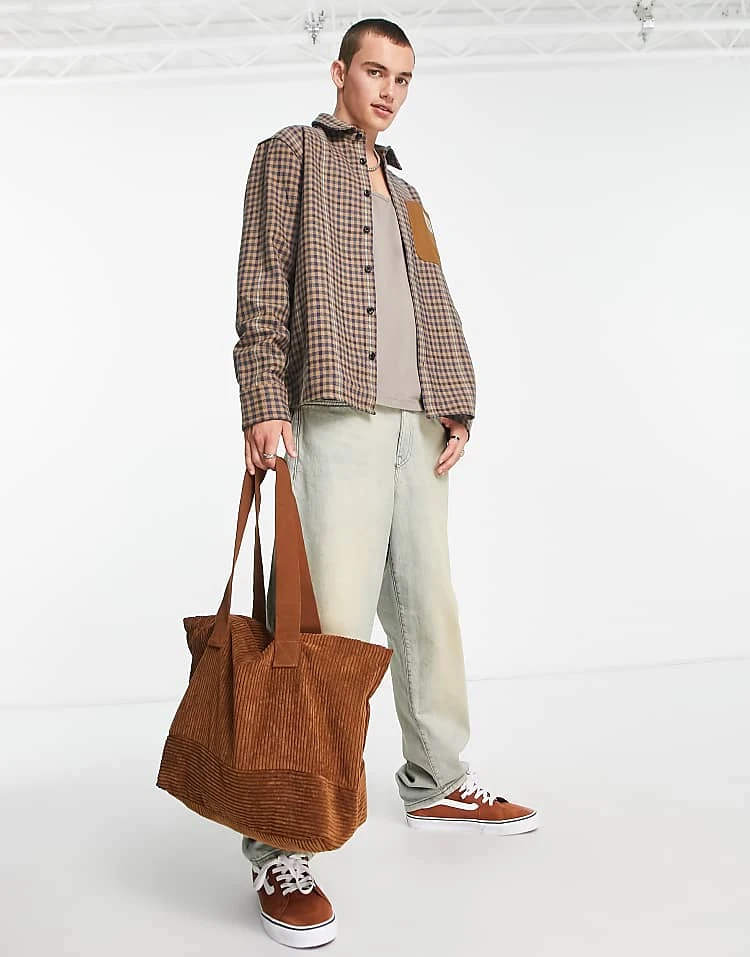 Carhartt WIP Asher Check Shirt In Beige For Men 4 Carhartt WIP Asher Check Shirt In Beige For Men - Image 4