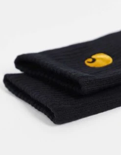 Carhartt WIP Chase Socks In Black For Men -Carhartt WIP Sales 203402435 3