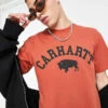Carhartt WIP Locker T-shirt In Orange For Men