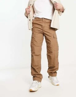 Carhartt WIP Regular Cargo Pants In Brown For Men