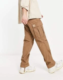 Carhartt WIP Regular Cargo Pants In Brown For Men 8 Carhartt WIP Regular Cargo Pants In Brown For Men -Carhartt WIP Sales 204356413 4