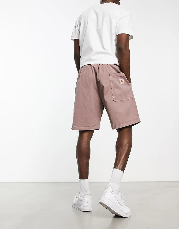 Carhartt WIP Lawton Relaxed Shorts In Pink For Men 3 Carhartt WIP Lawton Relaxed Shorts In Pink For Men - Image 3