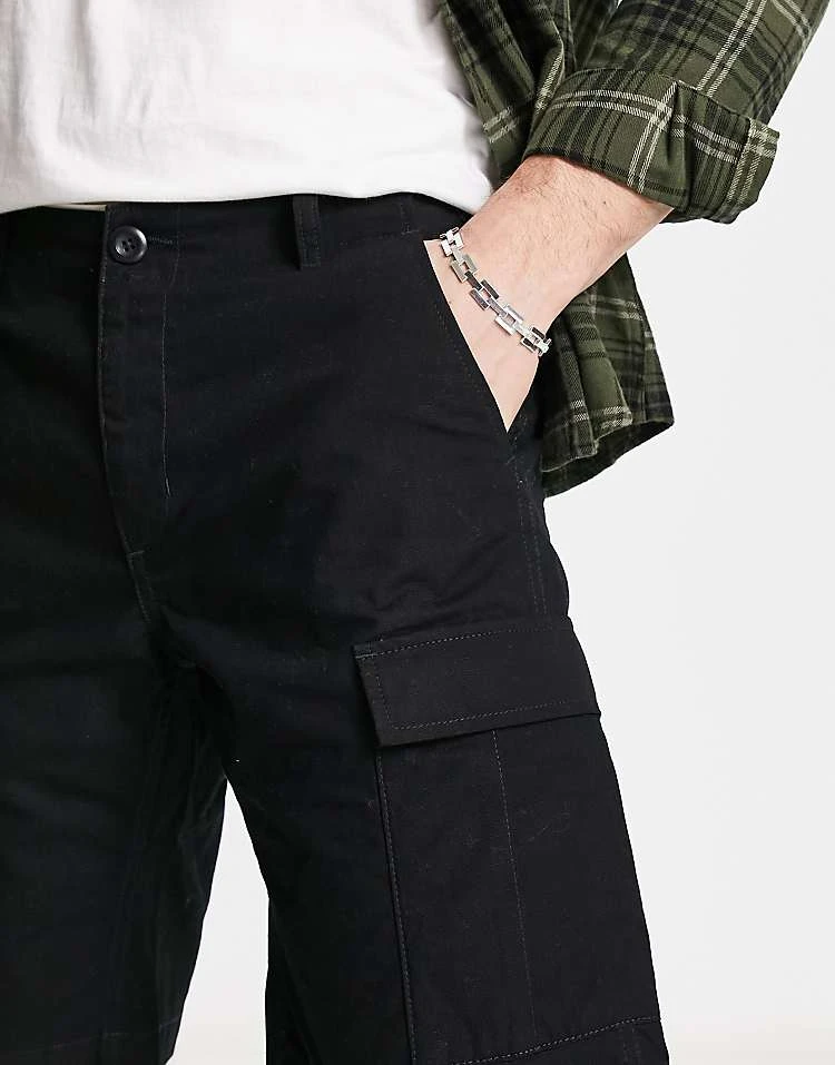 Carhartt WIP Aviation Slim Cargo Shorts In Black For Men 3 Carhartt WIP Aviation Slim Cargo Shorts In Black For Men - Image 3