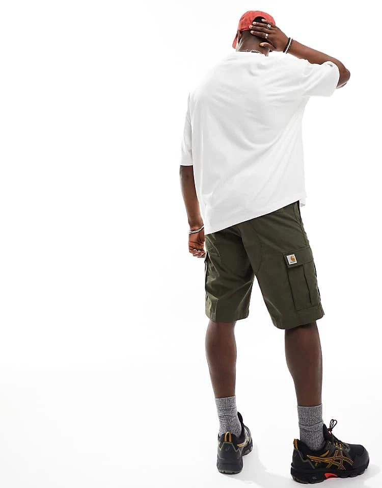 Carhartt WIP Aviation Slim Cargo Shorts In Khaki For Men 2 Carhartt WIP Aviation Slim Cargo Shorts In Khaki For Men - Image 2