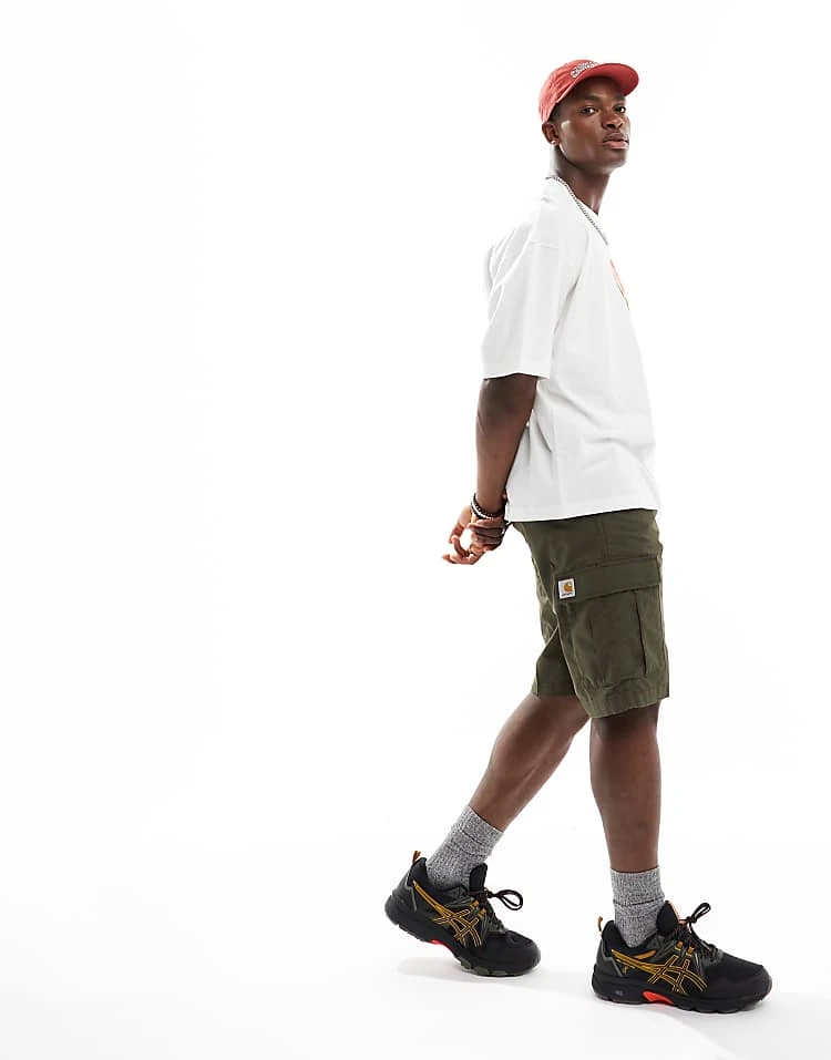 Carhartt WIP Aviation Slim Cargo Shorts In Khaki For Men 4 Carhartt WIP Aviation Slim Cargo Shorts In Khaki For Men - Image 4