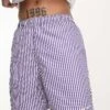 Carhartt WIP Island Stripe Swim Shorts In Purple For Men