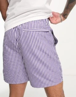 Carhartt WIP Island Stripe Swim Shorts In Purple For Men -Carhartt WIP Sales 204360048 3