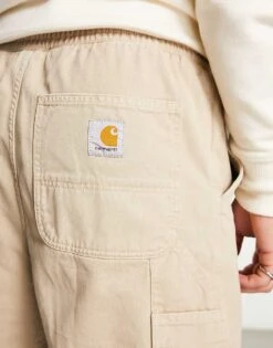 Carhartt WIP Flint Regular Carpenter Shorts In Beige For Men -Carhartt WIP Sales 204360067 3