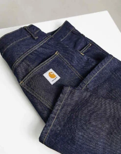 Carhartt WIP Newel Relaxed Tapered Fit Jeans In Blue One Wash For Men 7 Carhartt WIP Newel Relaxed Tapered Fit Jeans In Blue One Wash For Men -Carhartt WIP Sales 204360198 3