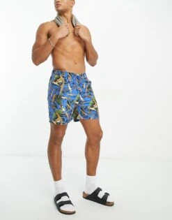 Carhartt WIP Slater Print Swim Shorts In Blue For Men 6 Carhartt WIP Slater Print Swim Shorts In Blue For Men -Carhartt WIP Sales 204360222 2