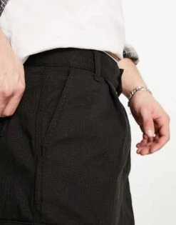 Carhartt WIP Regular Garment Dyed Cargo Shorts In Black For Men 8 Carhartt WIP Regular Garment Dyed Cargo Shorts In Black For Men -Carhartt WIP Sales 204360354 4