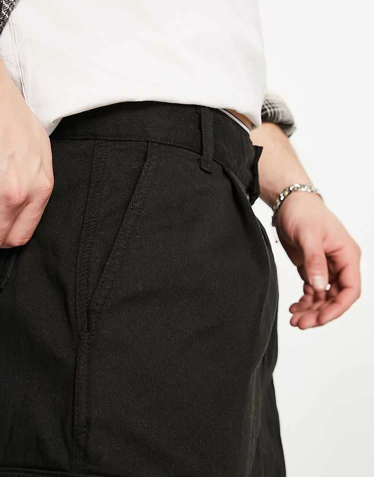 Carhartt WIP Regular Garment Dyed Cargo Shorts In Black For Men 4 Carhartt WIP Regular Garment Dyed Cargo Shorts In Black For Men - Image 4