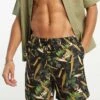 Carhartt WIP Slater Print Swim Shorts In Black For Men
