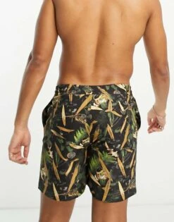 Carhartt WIP Slater Print Swim Shorts In Black For Men -Carhartt WIP Sales 204360432 4