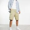 Carhartt WIP Regular Garment Dyed Cargo Shorts In Beige For Men