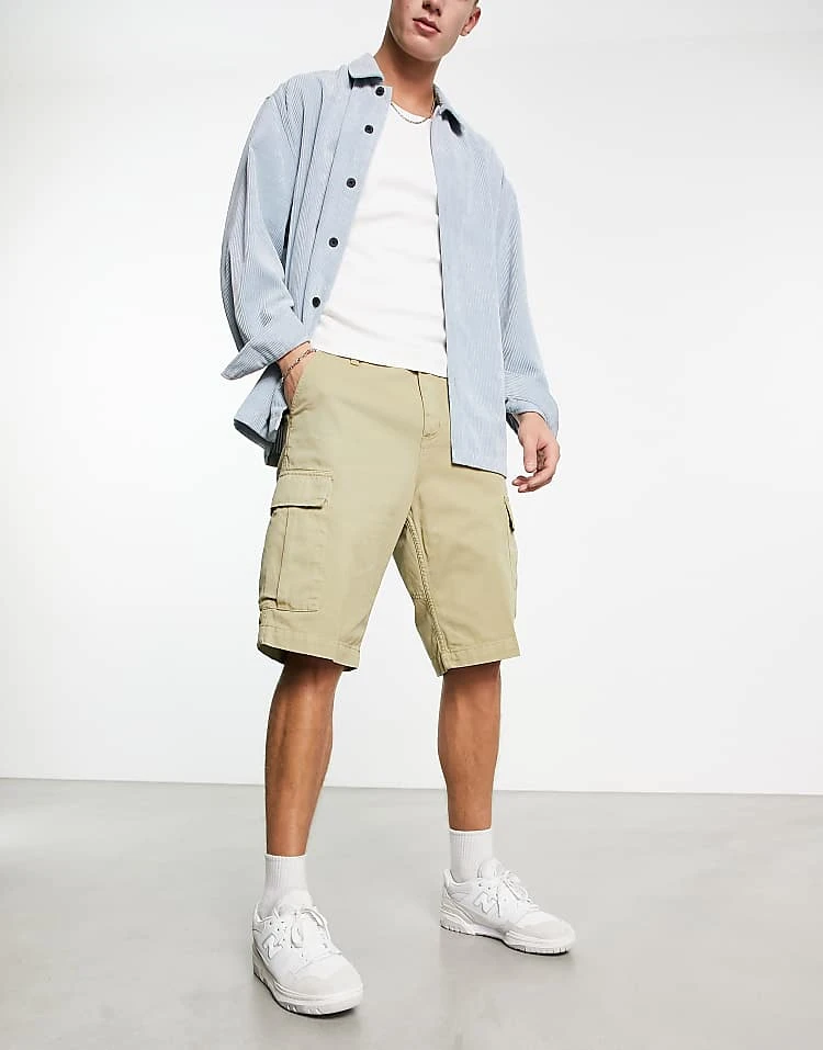 Carhartt WIP Regular Garment Dyed Cargo Shorts In Beige For Men 1 Carhartt WIP Regular Garment Dyed Cargo Shorts In Beige For Men
