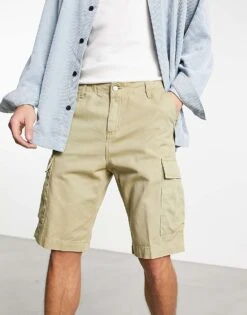 Carhartt WIP Regular Garment Dyed Cargo Shorts In Beige For Men 8 Carhartt WIP Regular Garment Dyed Cargo Shorts In Beige For Men -Carhartt WIP Sales 204360437 4