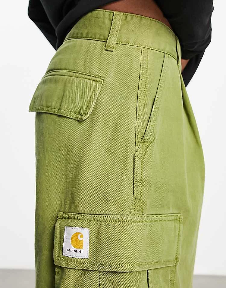 Carhartt WIP Cole Relaxed Garment Dyed Cargo Shorts In Green For Men 4 Carhartt WIP Cole Relaxed Garment Dyed Cargo Shorts In Green For Men - Image 4