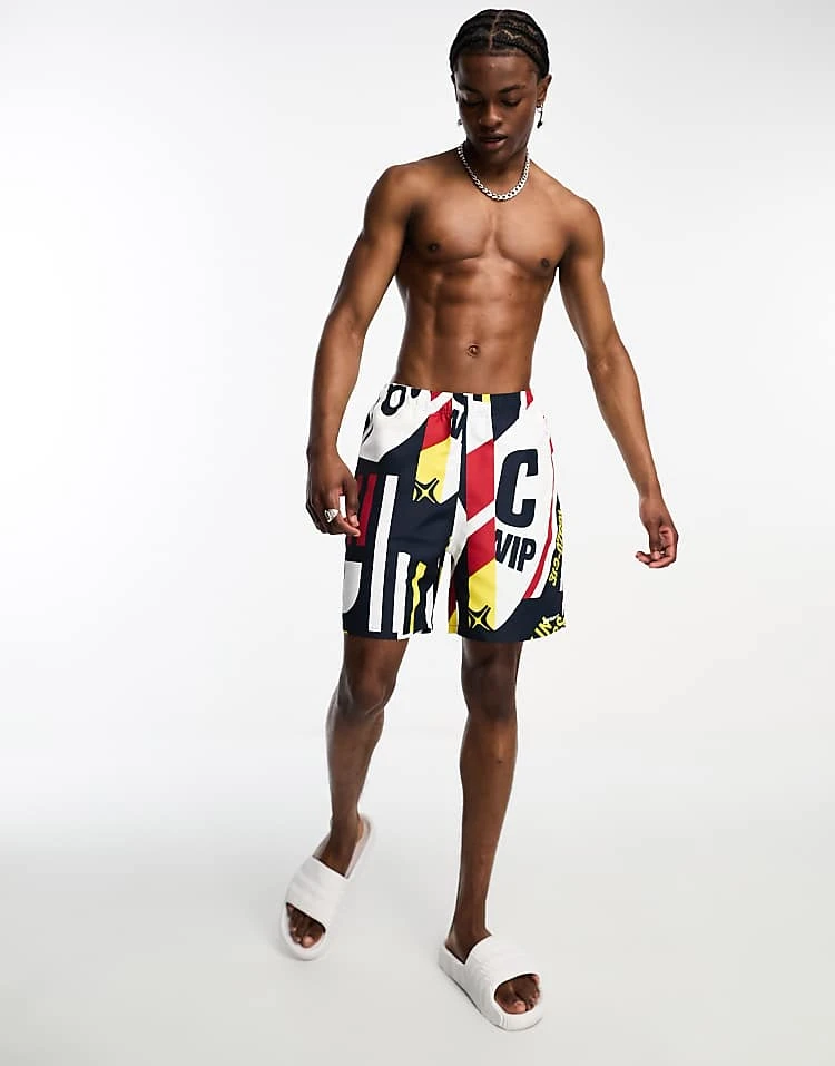 Carhartt WIP Island Marina Print Swim Shorts In Multi For Men Mutli 3 Carhartt WIP Island Marina Print Swim Shorts In Multi For Men Mutli - Image 3