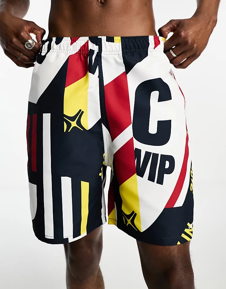 Carhartt WIP Island Marina Print Swim Shorts In Multi For Men Mutli 4 Carhartt WIP Island Marina Print Swim Shorts In Multi For Men Mutli - Image 4