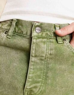 Carhartt WIP Newel Relaxed Tapered Fit Jeans In Green For Men -Carhartt WIP Sales 204360752 3