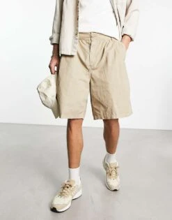 Carhartt WIP Colston Loose Fit Chino Shorts In Beige For Men 9 Carhartt WIP Colston Loose Fit Chino Shorts In Beige For Men -Carhartt WIP Sales 204360842 1 beige 1
