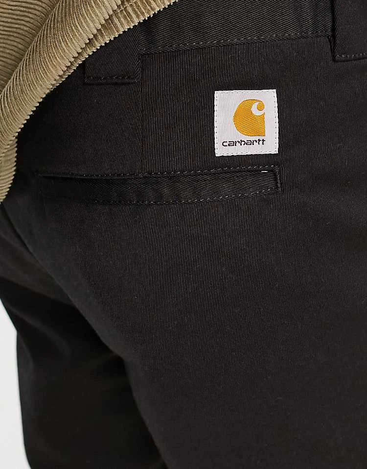 Carhartt WIP Master Relaxed Tapered Fit Chinos In Black For Men 2 Carhartt WIP Master Relaxed Tapered Fit Chinos In Black For Men - Image 2