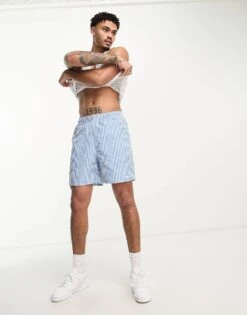 Carhartt WIP Island Stripe Swim Shorts In Blue For Men -Carhartt WIP Sales 204360946 3