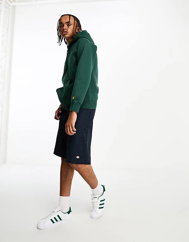 Carhartt WIP Chase Hoodie In Dark Green For Men 2 Carhartt WIP Chase Hoodie In Dark Green For Men - Image 2