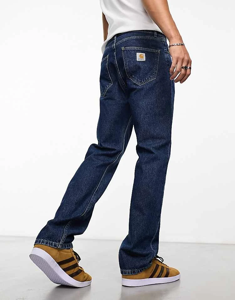 Carhartt WIP Nolan Relaxed Straight Wash Jeans In Blue For Men 4 Carhartt WIP Nolan Relaxed Straight Wash Jeans In Blue For Men - Image 4