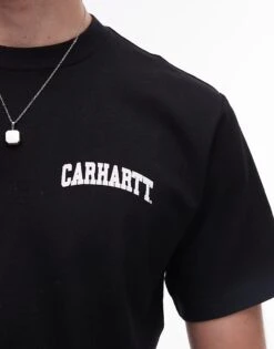 Carhartt WIP University Script T-shirt In Black For Men -Carhartt WIP Sales 205189506 3