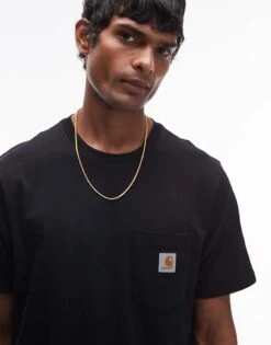 Carhartt WIP Pocket T-shirt In Black For Men 9 Carhartt WIP Pocket T-shirt In Black For Men -Carhartt WIP Sales 205189590 1 black 1