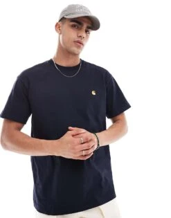 Carhartt WIP Chase T-shirt In Navy For Men