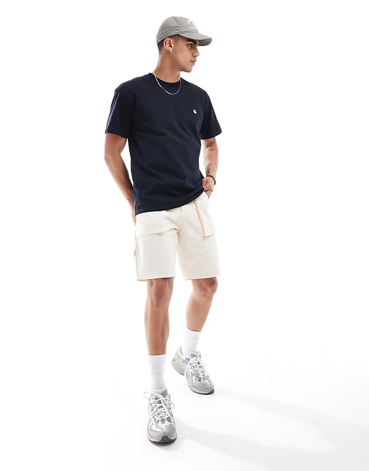 Carhartt WIP Chase T-shirt In Navy For Men 2 Carhartt WIP Chase T-shirt In Navy For Men - Image 2