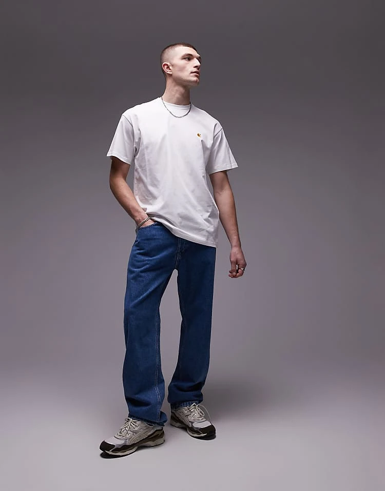 Carhartt WIP Chase T-shirt In White For Men 2 Carhartt WIP Chase T-shirt In White For Men - Image 2