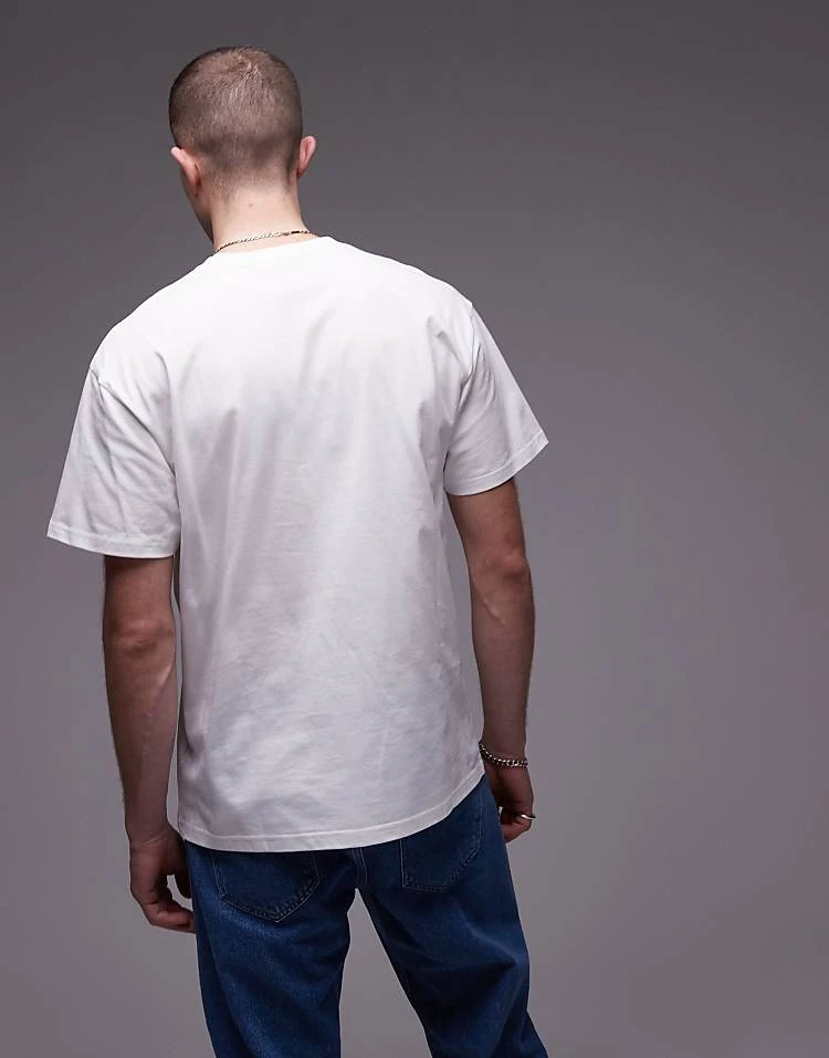 Carhartt WIP Chase T-shirt In White For Men 3 Carhartt WIP Chase T-shirt In White For Men - Image 3
