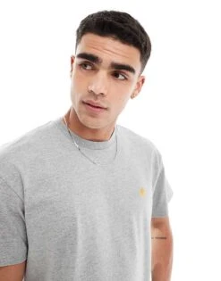 Carhartt WIP Chase T-shirt In Grey For Men