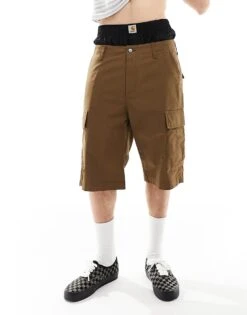 Carhartt WIP Regular Cargo Shorts In Brown For Men
