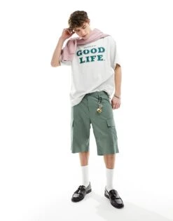 Carhartt WIP Regular Cargo Shorts In Green For Men