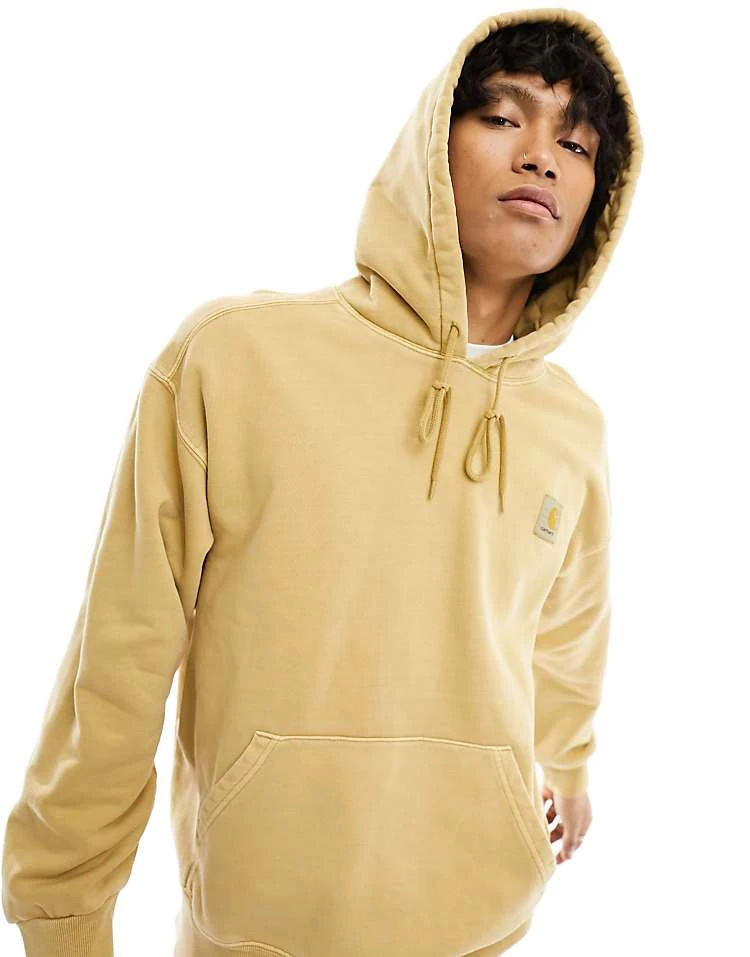 Carhartt WIP Nelson Garment Dyed Hoodie In Beige For Men 5 Carhartt WIP Nelson Garment Dyed Hoodie In Beige For Men - Image 5