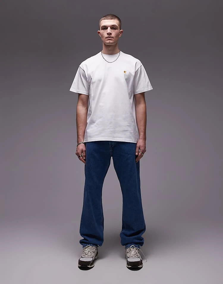 Carhartt WIP Nolan Relaxed Straight Jeans In Blue Wash For Men 1 Carhartt WIP Nolan Relaxed Straight Jeans In Blue Wash For Men