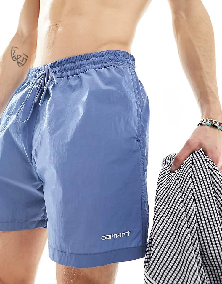 Carhartt WIP Tobes Swim Shorts In Blue For Men 5 Carhartt WIP Tobes Swim Shorts In Blue For Men - Image 5