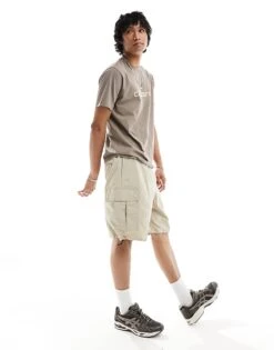 Carhartt WIP Evers Nylon Cargo Shorts In Beige For Men 8 Carhartt WIP Evers Nylon Cargo Shorts In Beige For Men -Carhartt WIP Sales 205921518 3